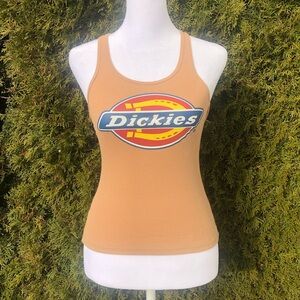 Dickies Women's Logo Tank Top in Tan
